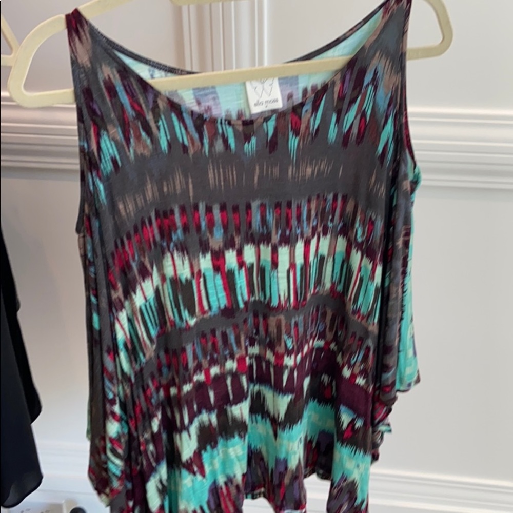 Ella moss cut out shoulder top